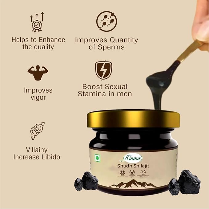 KINMA Shudh Shilajit - 35g |100% Pure Shilajit | Boosts Stamina And Energy | Builds Immunity
