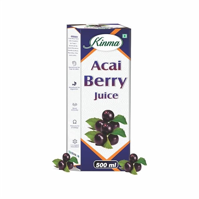 KINMA Acai Berry Juice For Body Antioxidant | Detoxification Antiviral | Immunity Power | Mix Berry Juice | Weight Management | helping in UTI problem | 500Ml