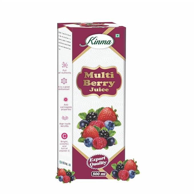 KINMA Multi Berry Juice, 500ml, Antioxidant Rich Mixed Berry Blend with Vitamin C, High health benefits, Full of Nutrients