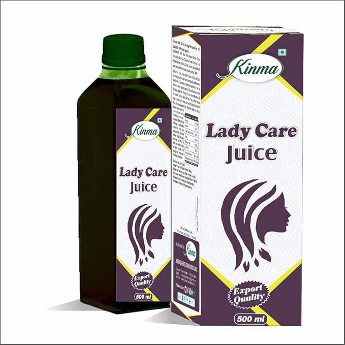 KINMA Lady Care Juice 500ml | Herbal Supplement for Hormonal Balance | Period Pain Relief, Hair and Skin Health | Women Wellness Juice