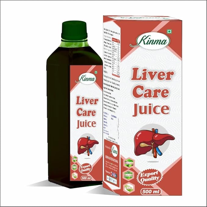 Kinma Liver Care Juice, 500 ml, Natural Herbal Supplement for Liver Detox and Immunity
