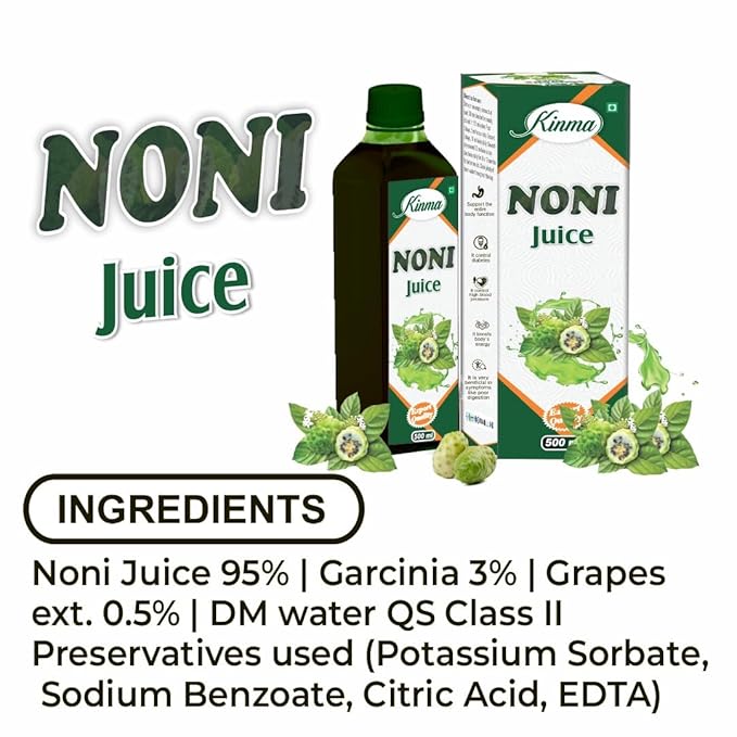 KINMA Noni Juice 500ml - Rich in Antioxidants, Boosts Energy, Builds Immunity, Natural Detoxifier