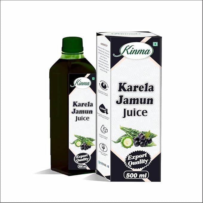KINMA Karela Jamun Juice 500 ml | Help Maintain Healthy Sugar Levels | Export Quality with Natural Ingredient
