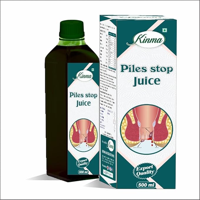KINMA Piles Stop Juice, Natural Herbal Supplement for Digestive Health, 500 ml